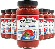 Dei Fratelli Traditional Pasta Sauce (24 oz. jars; 8 pack) - No Water Added - Never from Tomato Paste - 5th Generation Recipe