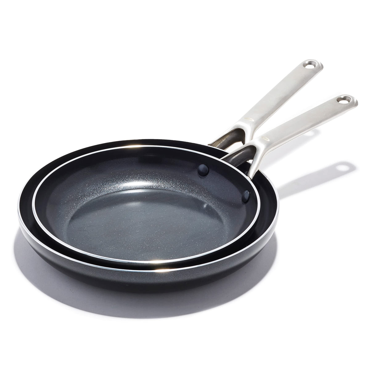 OXO Black / 9.5" & 11" Frying Pan Skillet Set / 4.0 cups Skillets