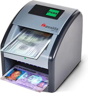 Cassida Omni-ID 2-in-1 Currency Counterfeit Detector with UV Identification Verification Lights – Bill Checker with Infrared, Magnetic and Ultraviolet Sensors - Pass/Fail Display (Pass/Fail + UV)