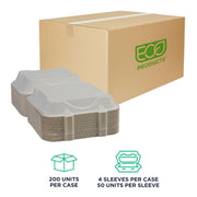 ECO PRODUCTS 9" x 9" / White / Classic Clamshell Take Out Containers