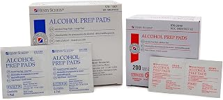 Henry Schein Alcohol Prep Pads - Medium and Large, 2-ply, Sterile - 2Packs (400 counts)