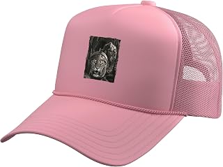 Funny Greek Warrior Spartan Helmet Tiger Trucker Hat with Adjustable Mesh Back