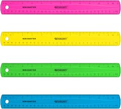 Westcott Shatterproof Ruler, Assorted Translucent Colors, 12"