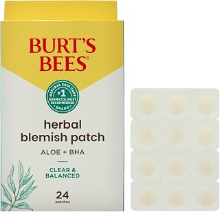 Burt's Bees Clear and Balanced Herbal Blemish Patch for Women - 24 Count Patches