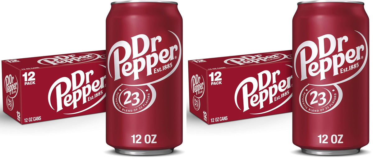 Dr Pepper Regular / 12 Fl Oz (Pack of 24) / 12 Soft Drinks