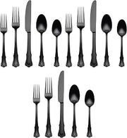 Oneida 896767 James Street Satin Black 20 Piece Flatware Set (Pack of 3)