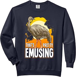 Emu Design For Flightless Bird Lover - That's Pretty Emusing Comfort Colors Adult Sweatshirt