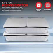 Stock Your Home Pans + Lids / Silver / 1 Chafing Dishes