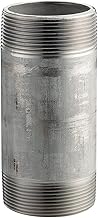 Stainless Steel 304/304L Pipe Fitting, Nipple, Schedule 40 Welded, 1-1/2" X 3" NPT Male