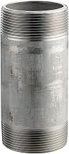 Stainless Steel 304/304L Pipe Fitting, Nipple, Schedule 40 Welded, 1/2" X 1-1/2" NPT Male