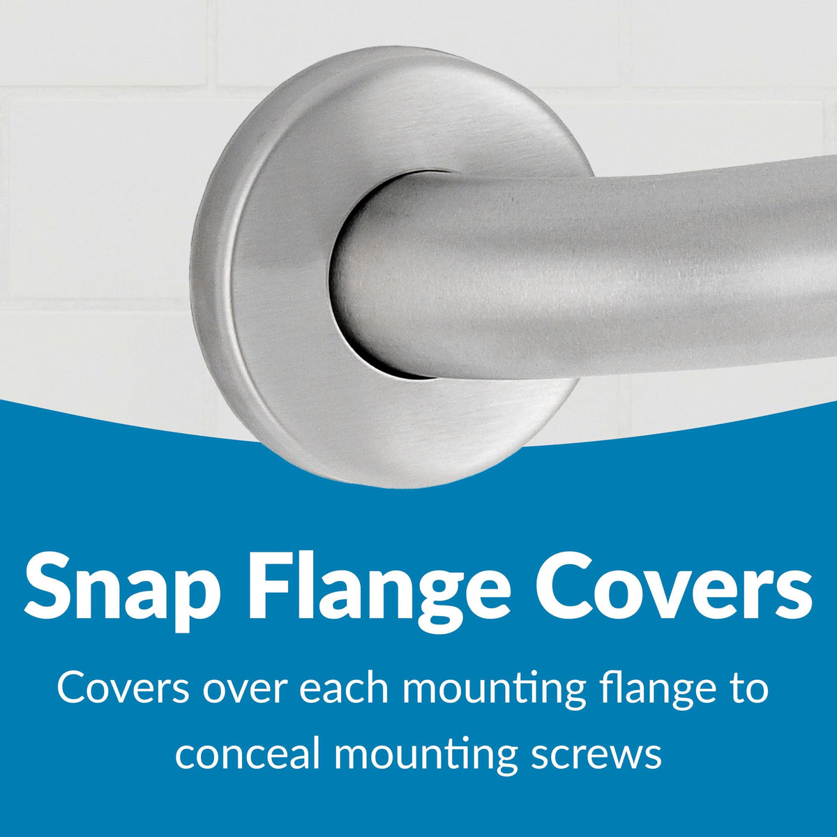 Straight Grab Bar by Bobrick – 42", Stainless Steel, Satin Finish, Model 6806x42