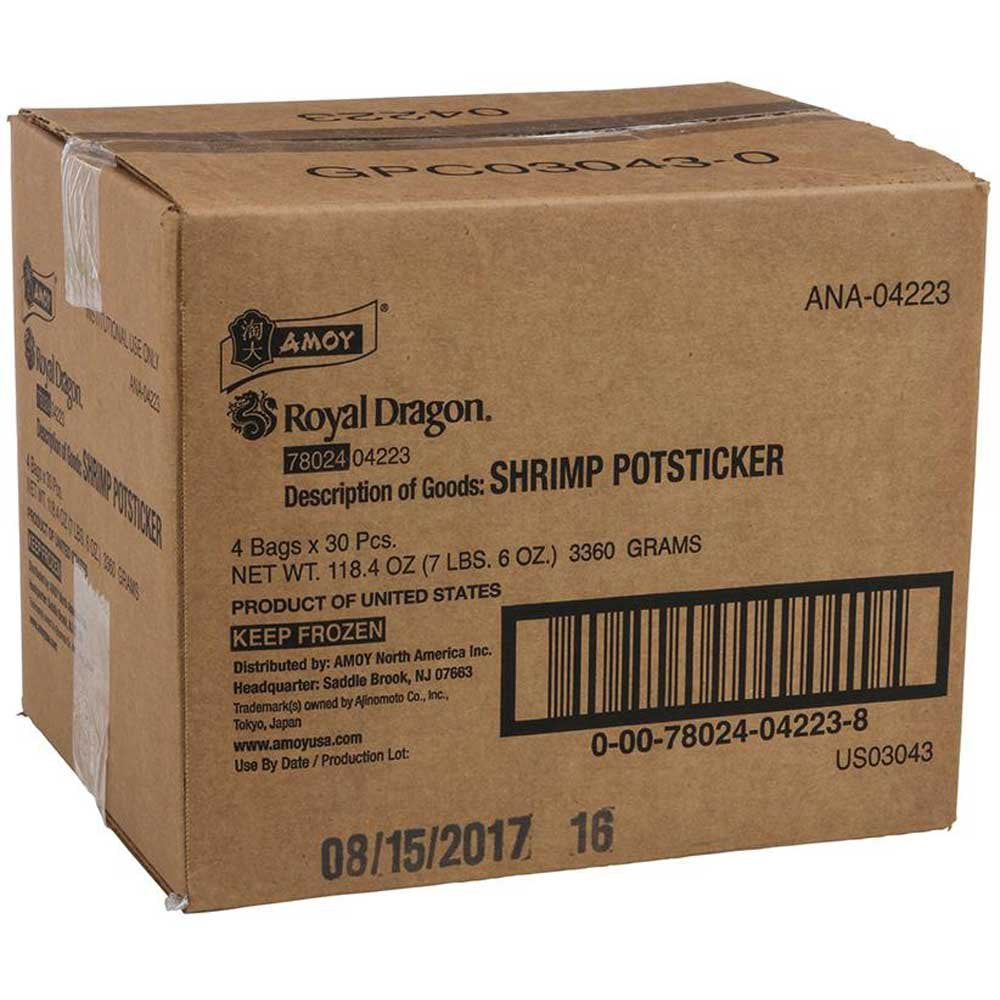 Amoy Shrimp Potsticker by Ajinomoto Windsor – white, Pack of 120