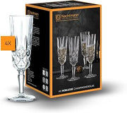 Nachtmann Noblesse Champagne Glasses, Set of 4 | 5oz, Crystal Glass, Stemmed Flute