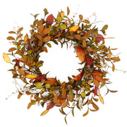 YNYLCHMX Fall Wreath, 20 Inch Diameter, Pumpkin