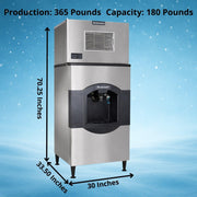 Scotsman 365 lb / Day - 180 lb Ice & Water Bin - 208V / 180.0 pounds / 1 Ice Makers
