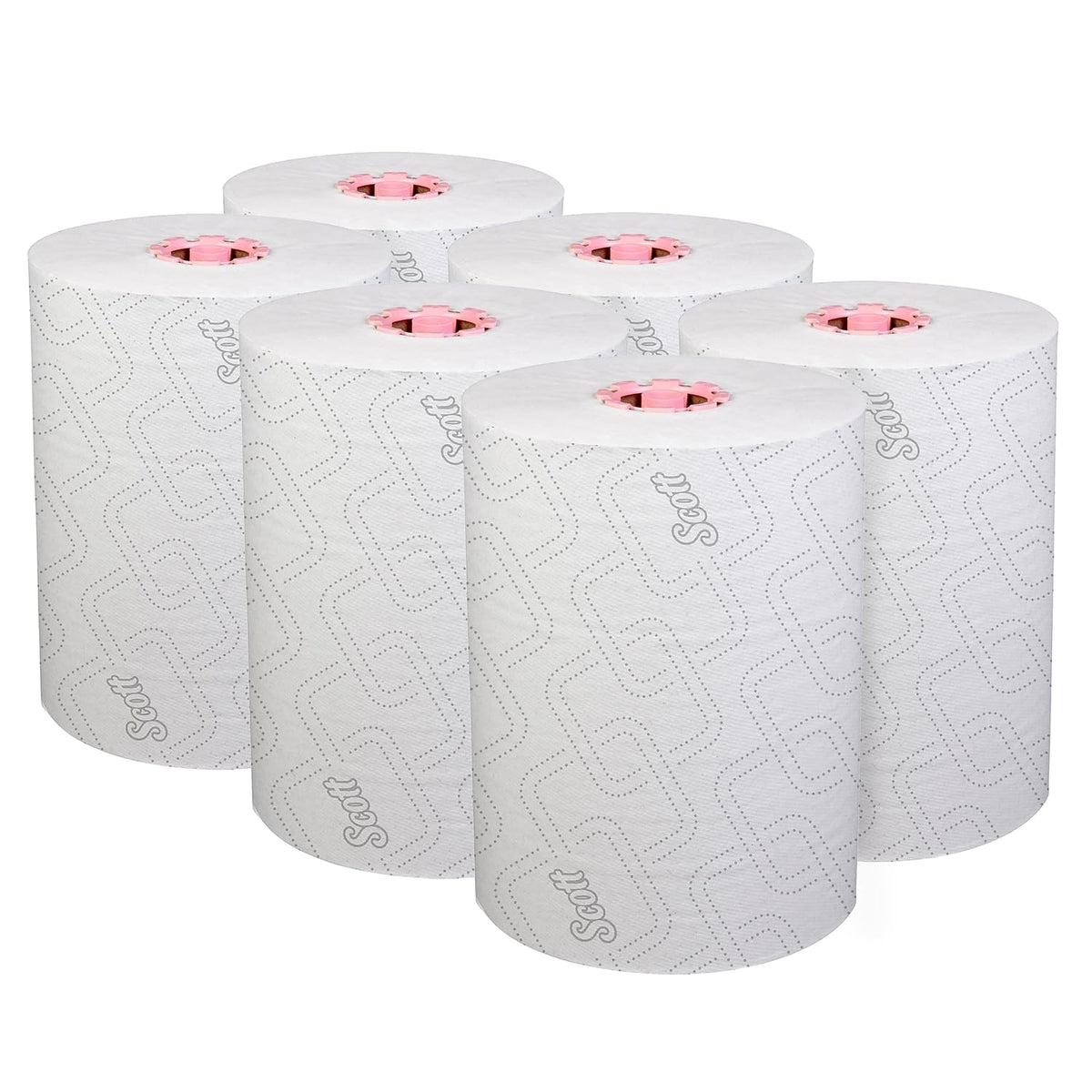Scott Professional Pink Core / 580 Feet (Pack of 6) / White Paper Towels