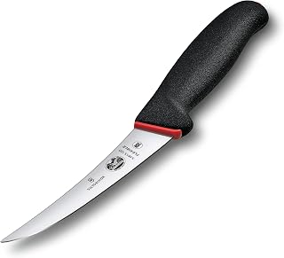 Victorinox Kitchen Boning, 5" curved, flexible blade, black Dual Grip handle 5.6613.12D