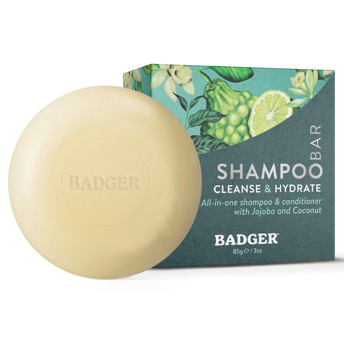 Jojoba & Baobab Conditioning Shampoo Bar by Badger – 3 Ounce (Pack of 1), Model 13038