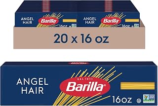 Barilla Angel Hair Pasta, Non-GMO Kosher Pasta, 16oz. (20PK)