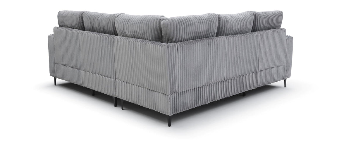 Houston Sectional Gray by Glory Furniture – Polyester, Grey, Model G00325B-SC