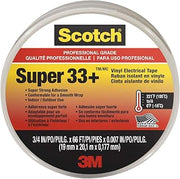 3M Scotch Super 33+ Vinyl Electrical Tape, .75-In x 66-Ft, Pack of 10
