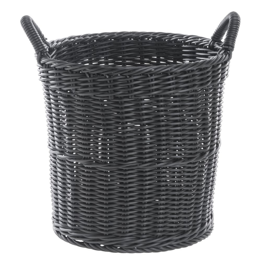 Black Display Basket - 14" Dia x 18" H by HUBERT – Plastic, Black, Model VR-5027-2 BLACK