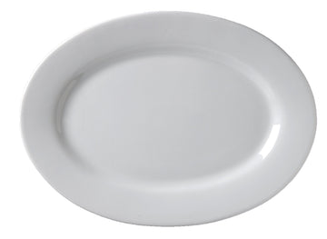 Argyle and Catalina RE Platter by Vertex China – Porcelain White, Pack of 6, Model ARG-29
