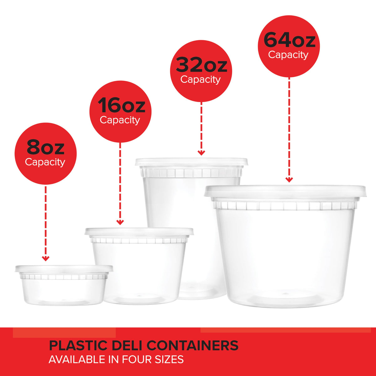 Stock Your Home 32 oz/48 Count / multi-colored / 32.0 ounces Container Sets