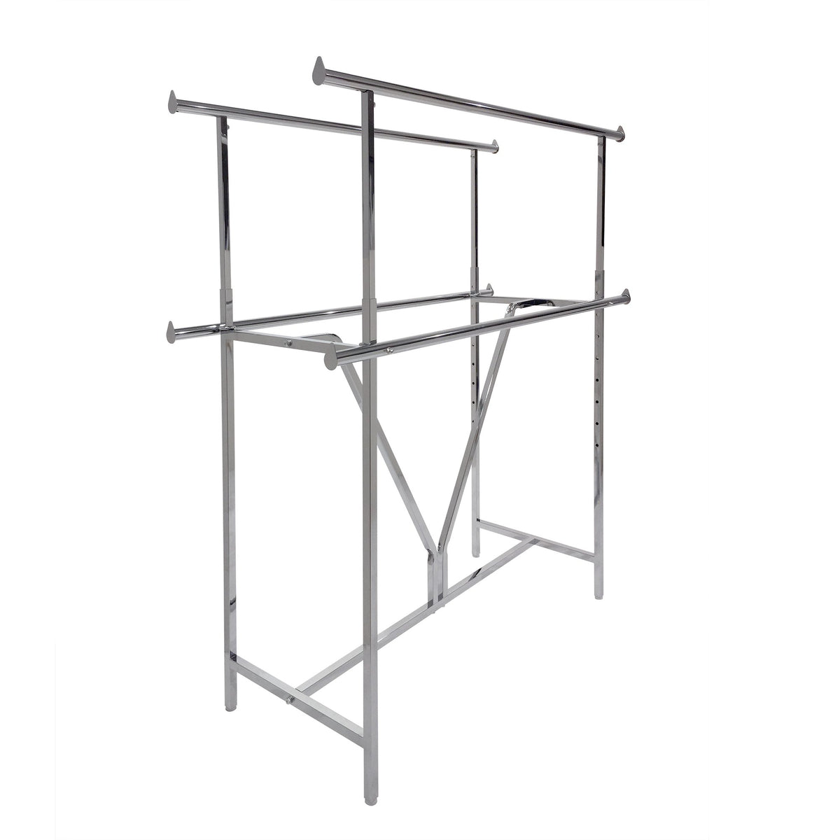 Clamp-On Hangrail for Double Bar Racks 60" (Pack of 2) by Econoco – 60", Metal, Multicolor, Pack of 2, Model KH2