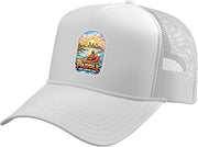 Paddle The Lake Erie Retro Cleveland Souvenir Trucker Hat with Adjustable Mesh Back