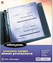 WLJ21421 - Wilson Jones Economy Clear Sheet Protectors