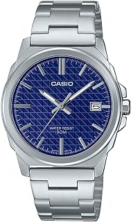 Casio MTP-E720D-2AV Men's Analog Watch Blue Dial Silver Tone