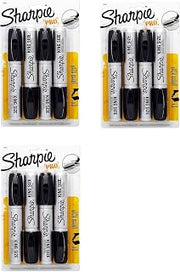 Sharpie 15661PP King Size Permanent Marker, Chisel Tip, Black, 12 Markers
