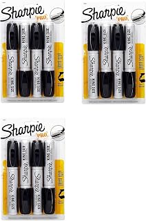 Sharpie 15661PP King Size Permanent Marker, Chisel Tip, Black, 12 Markers