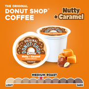 Duos Nutty + Caramel Keurig Single-Serve K-Cup Pods by The Original Donut Shop – 24 Count (Pack of 8), Model The Original Donut Shop Duos