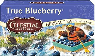 Celestial Seasonings Herbal Tea, True Blueberry, 20 Count (Pack of 3)