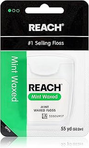 Johnson & Johnson Reach Interdental Adult Floss, Mint Waxed, 55 yds