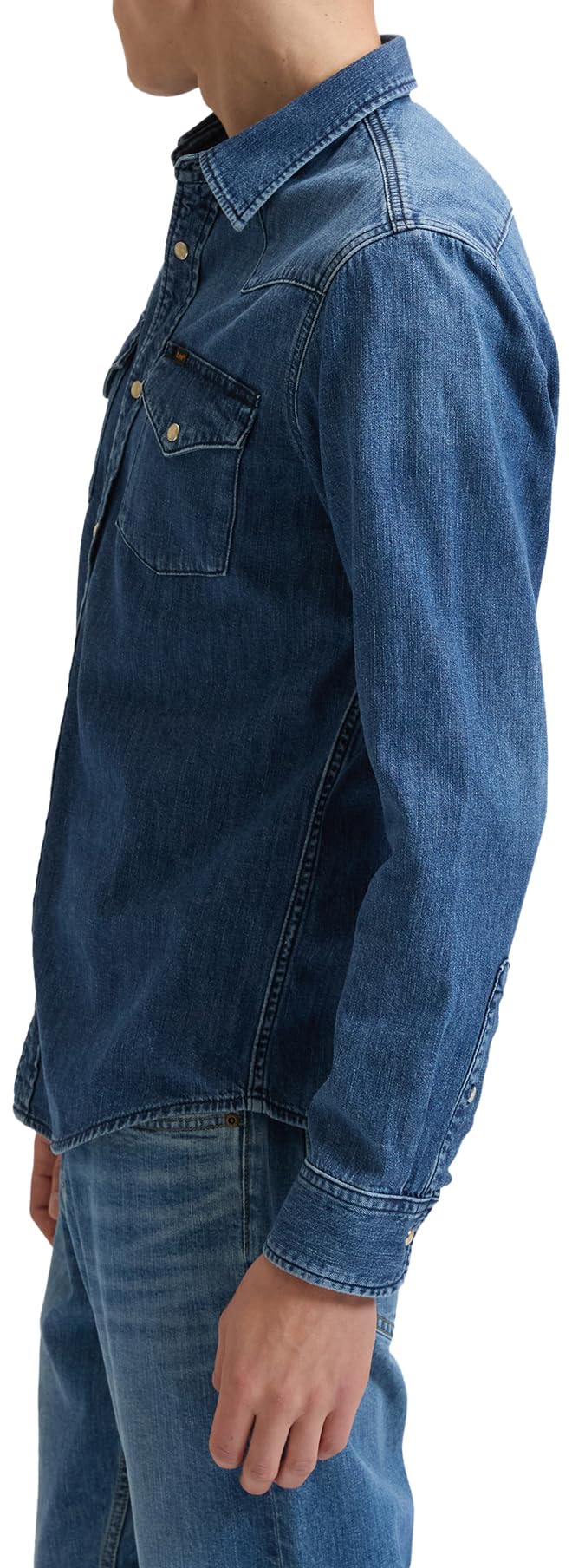 Men's Regular Western Shirt by Lee – Cotton, Brookside, Model E9863
