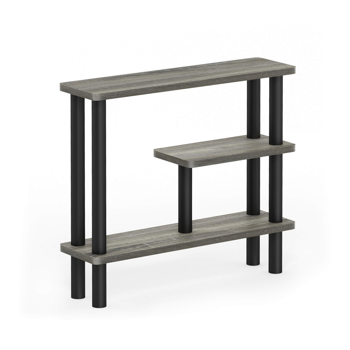 Furinno French Oak/Black / Side Rack / Contemporary Bathroom Shelves