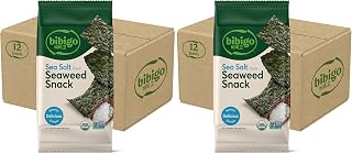 bibigo ORGANIC SEAWEED SNACK SESAME 0.35OZx12 (Pack of 2)