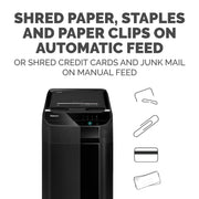 AutoMax 600M 2-in-1 Heavy Duty Auto Feed Commercial Paper Shredder with Micro-Cut by Fellowes – Micro-Cut, 83.0 liters, Black, Model 4657301
