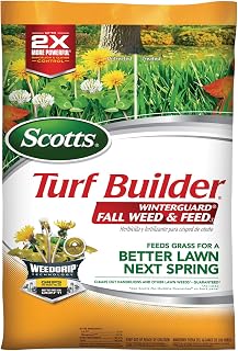 Scotts Turf Builder WinterGuard Fall Weed & Feed₃, 11.43 lbs. | Weed Killer Plus Fall Fertilizer, Covers 4,000 sq. ft.
