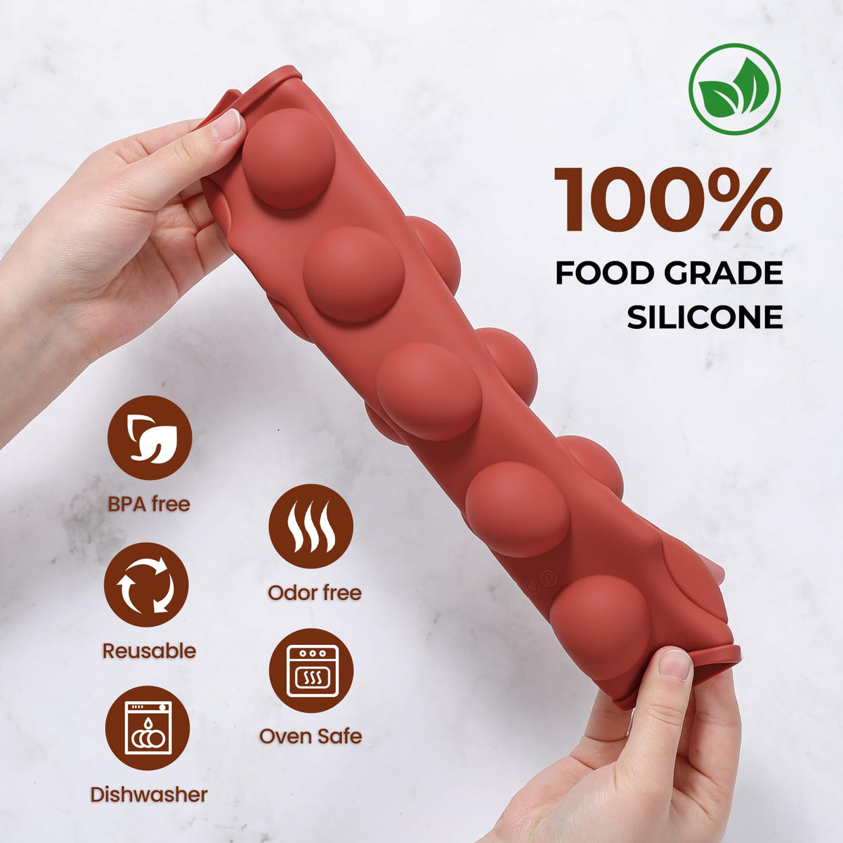 Fimary Silicone Semi Sphere Molds, 3 Pack 1 1.6 2.7 Inch, 6 15 24 Cups