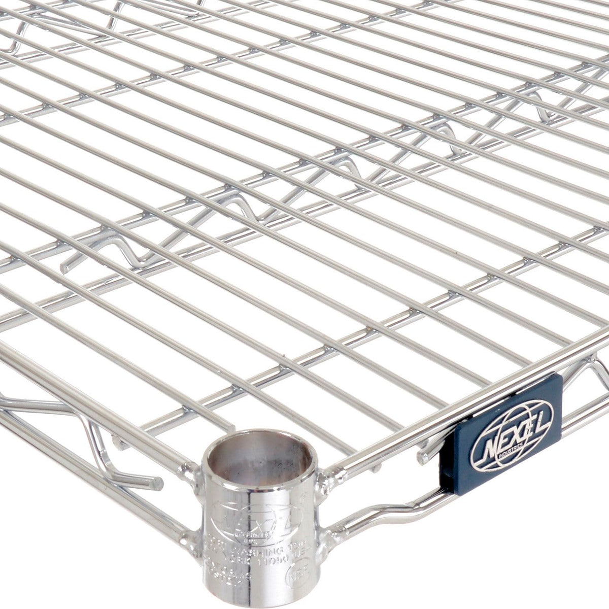 Chrome Wire Shelf by Nexel – 72" x 24" x 1.25", Alloy Steel, Chrome, Model 188564