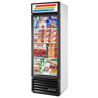 GDM-19T-F-LD 27" 1 Section Glass Door Freezer Merchandiser with LED Lighting - 19 cu. ft. by TRUE – 19.0 cubic_feet, White, Model GDM-19T-F-LD_457120
