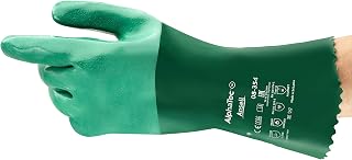 Ansell Scorpio 8-354 Neoprene Glove, Chemical Resistant, Gauntlet Cuff, 14" Length, Large (Pack of 12)