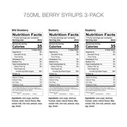 Berry Syrups 3 Pack by Amoretti – 25.4 Fl Oz (Pack of 1), Model 00-WW863I-12