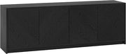 Henn&Hart 70" TV Stand for TVs up to 78", Natural Black