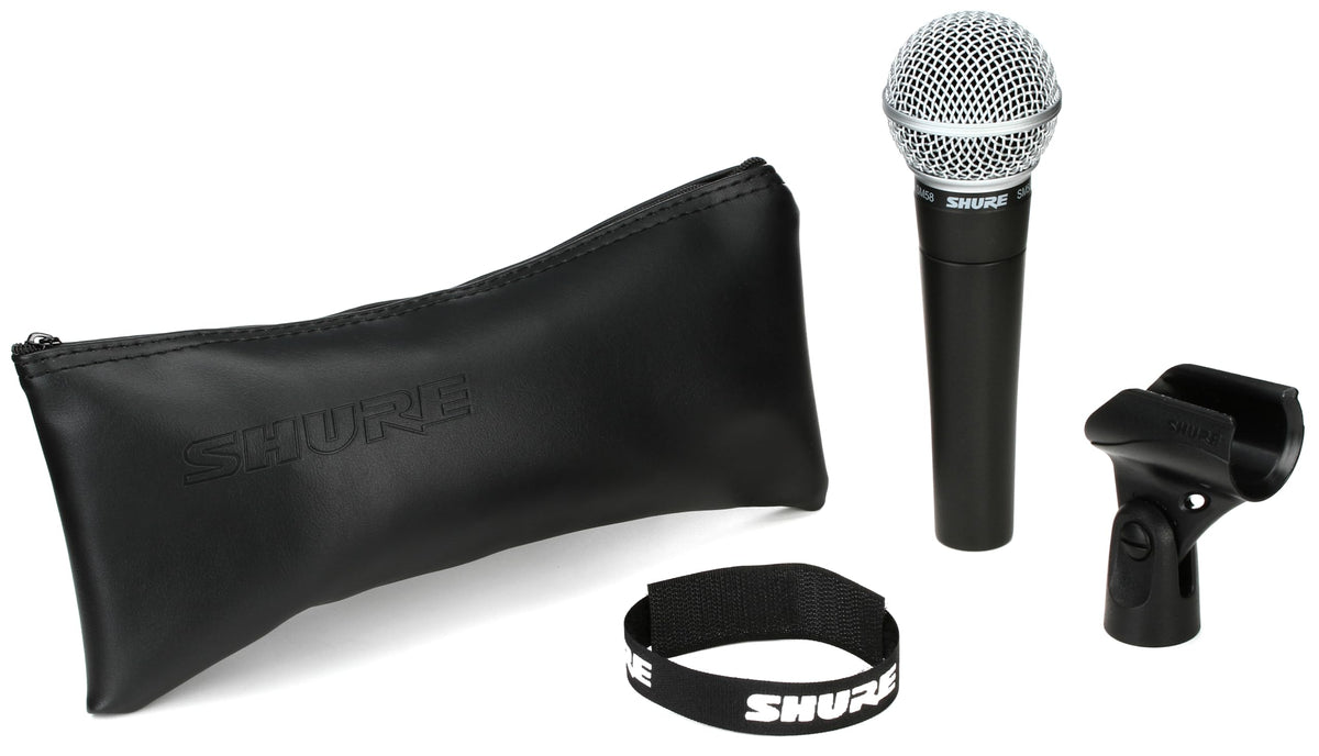 SM58 Cardioid Dynamic Vocal Microphone (2-Pack) by Shure – Stainless Steel, Pack of 2, Model SM58-LC-2pk