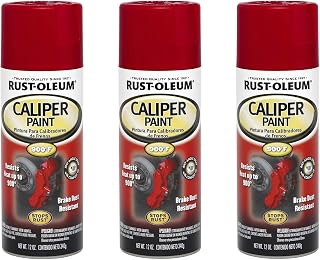 Rust-Oleum 251591-3PK Caliper Spray Paint, 12 oz, Red, 3 Pack
